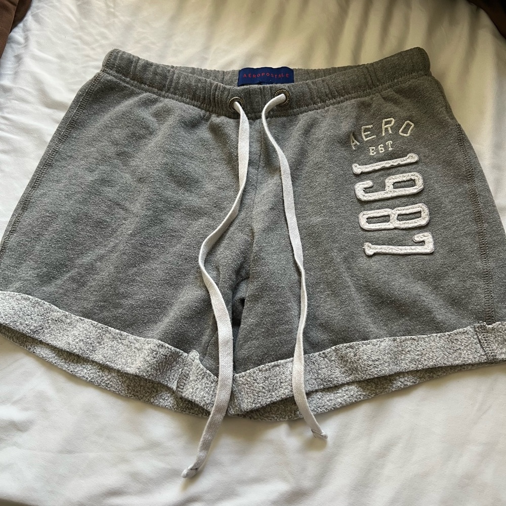 Grey cotton shorts